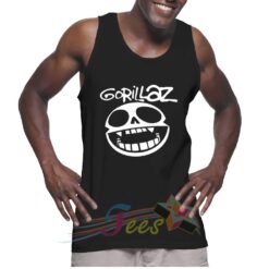 Cheap Graphic Tank Top Smile Logo Gorillaz
