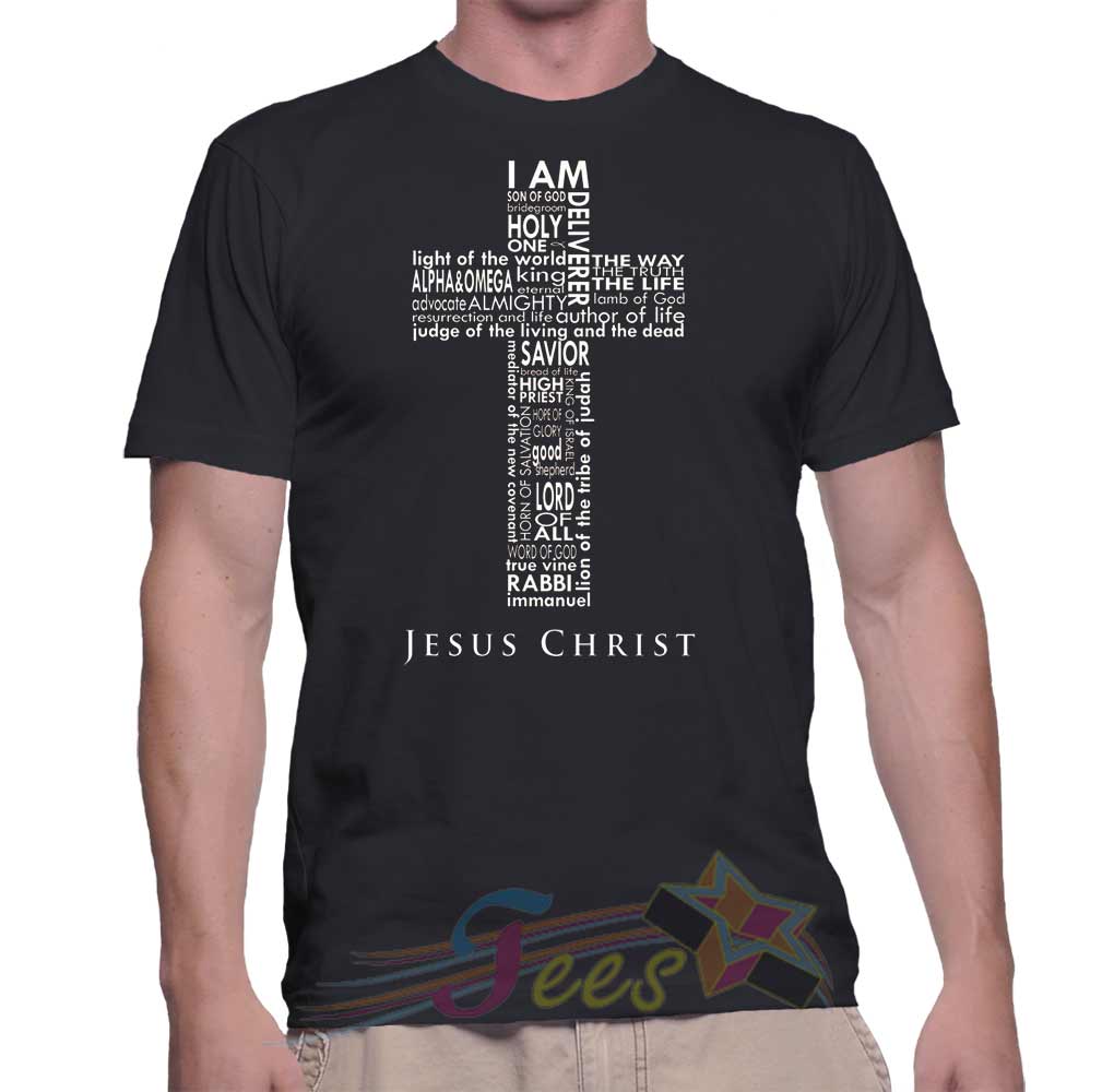 Cheap Jesus Crist Quotes Cross Graphic Tees On Sale | TEESSTAR