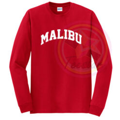 Cheap Graphic Malibu Red Sweatshirt