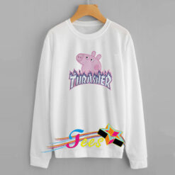 Peppa Pig X Thrasher Parody Sweatshirt