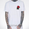 Cheap Graphic Rose Embroidered T-Shirt