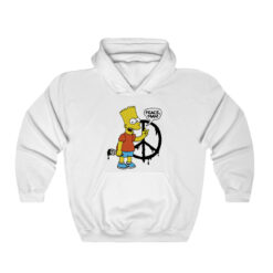 Peace Sign Bart Simpson Hoodie