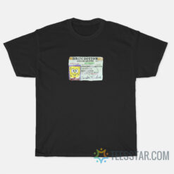 Spongebob Driver's License T-Shirt