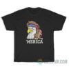 Merica 4th Of July Bald Eagle T-Shirt