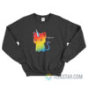 I Hate You Rainbow Unicorn Cat Sweatshirt