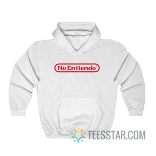 No Entiendo Nintendo Logo Parody Hoodie