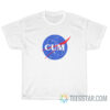 Nasa Cum Logo Parody T-Shirt