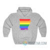 Love Pride Arkansas Maps Hoodie