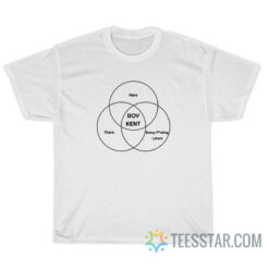 Roy Kent Venn Diagram He's Here He's There He's Every Fucking Where T-Shirt