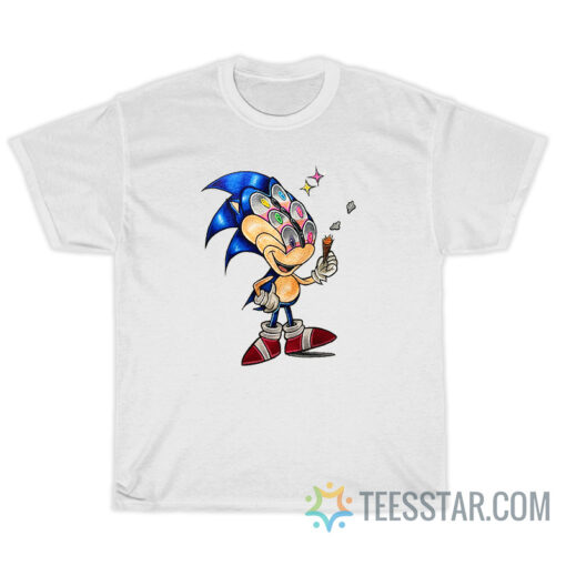 Smoking Sonic 6 Eyes T-Shirt