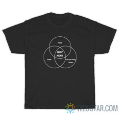 Roy Kent Venn Diagram He's Here He's There He's Every Fucking Where T-Shirt