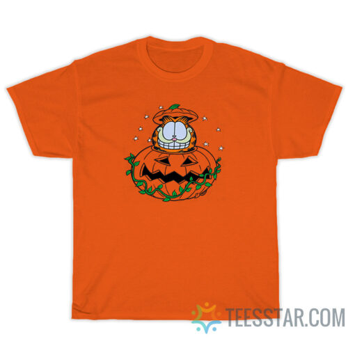 Halloween Garfield Pumpkins T-Shirt For Unisex