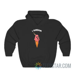 I Scream Horror Pink Ice Cream Hoodie