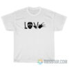 LOVE Horror Movie Character Logo T-Shirt