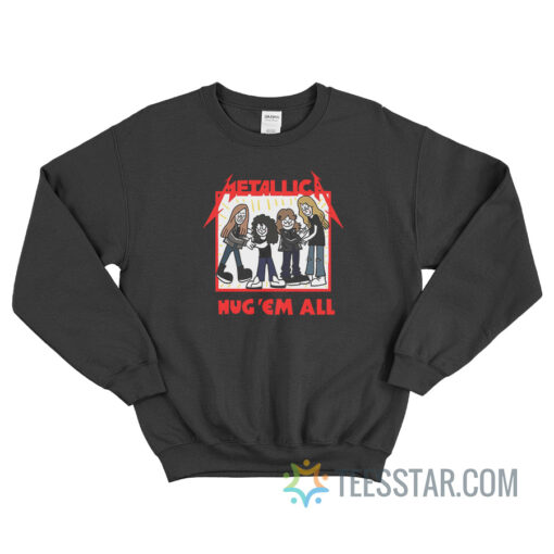 Metallica Hug'em All Cartoon Sweatshirt