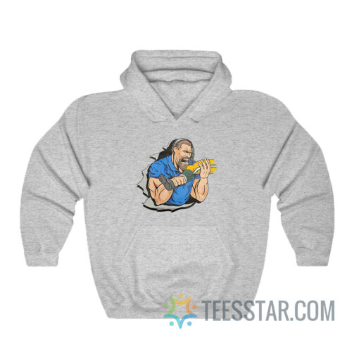 Detroit Lions Dan Campbell Biting Kneecaps Hoodie