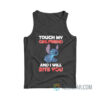 Stitch Touch My Girlfriend And I Will Bite You Tank Top