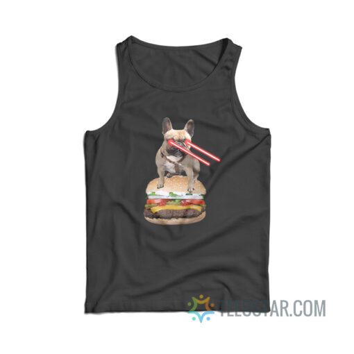 James Gunn's Laser Bulldog Hamburger Tank Top