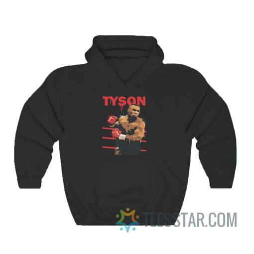 MIKE TYSON Red Splash Poster Hoodie