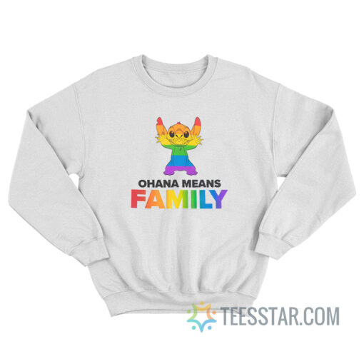 Stitch Ohana Means Family Sweatshirt