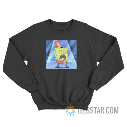 SpongeBob SquarePants On Stage Singing Sweatshirt