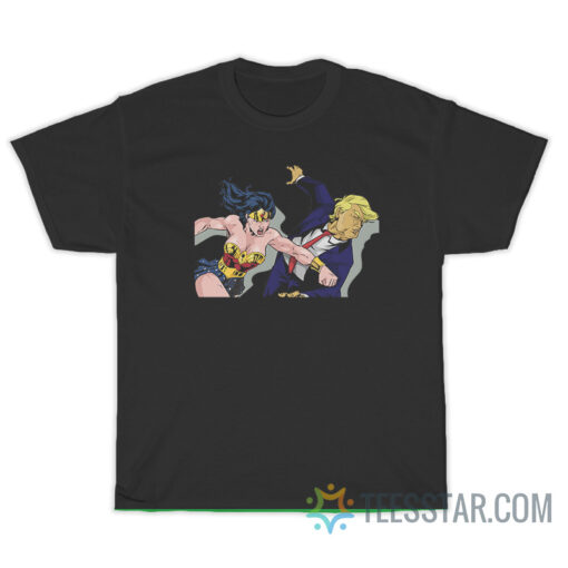 Wonder Woman Punching Trump DC T-Shirt