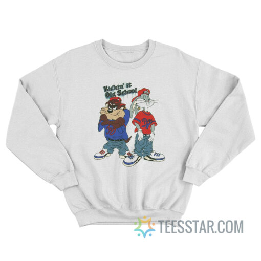 Vintage 90s Looney Tunes Kickin It Old School Sweatshirt