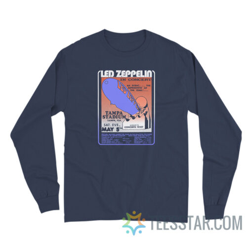 Led Zeppelin In Concert Tampa Stadium Long Sleeve