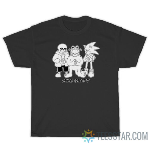 Minecraft Sonic The Garfield T-Shirt