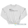 Stephen King Tweet Gun Control Now Sweatshirt