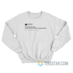 Stephen King Tweet Gun Control Now Sweatshirt