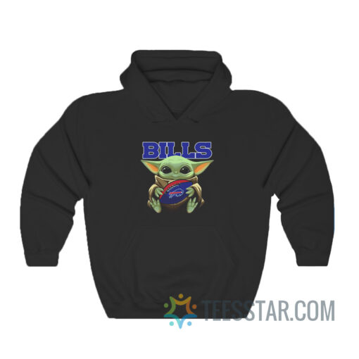 Baby Yoda Bills Mafia Football Hoodie