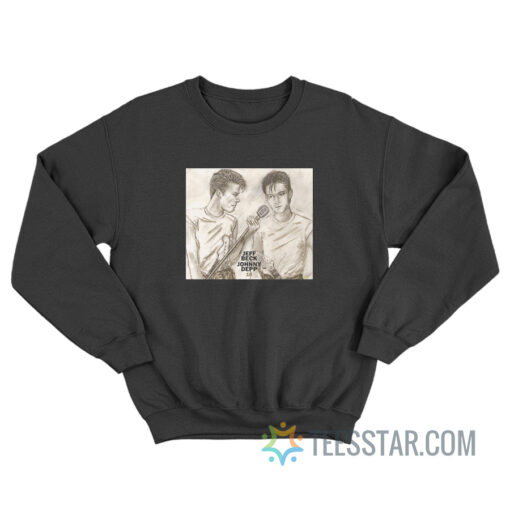 Jeff Beck and Johnny Depp Venus in Furs Cover Sweatshirt