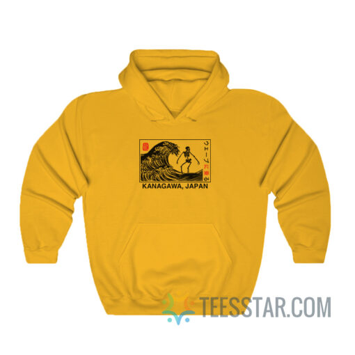 Kanagawa Wave Surfing Skeleton Hoodie