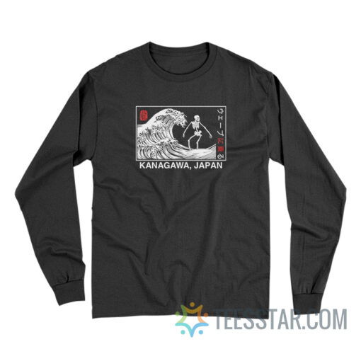 Kanagawa Wave Surfing Skeleton Long Sleeve