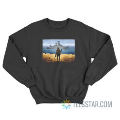 Russian Warship Go Fuck Yourself Stamp Sweatshirt