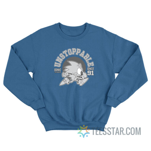 Sonic Hedgehog Unstoppable Since 91 Sweatshirt