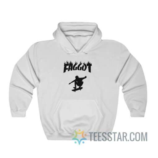 Faggot Skater Thrasher Parody Hoodie