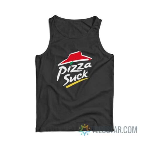 Pizza Suck Parody Tank Top