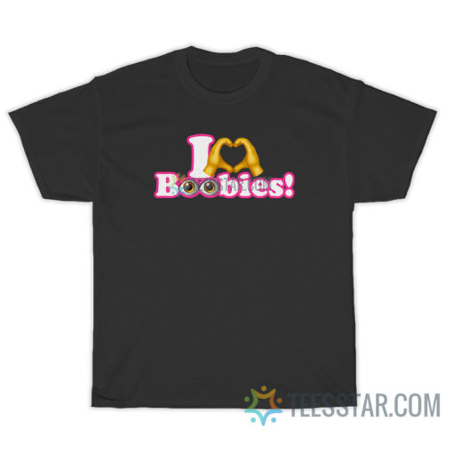 I Love Boobies Emoji T-Shirt