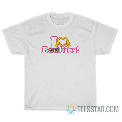 I Love Boobies Emoji T-Shirt