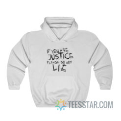 If You Are Justice Please Do Not Lie Hoodie