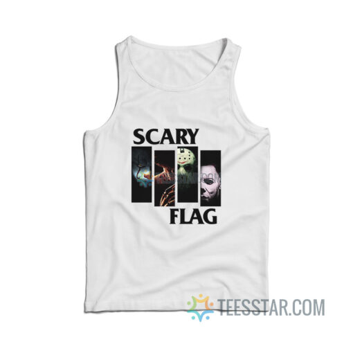 Scary Flag Black Flag Parody Tank Top