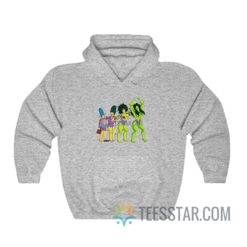 Marge Simpson She Hulk Transformation Hoodie