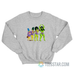 Marge Simpson She Hulk Transformation Sweatshirt