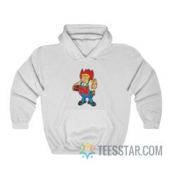 Herbie Husker Nebraska Cornhusker Pixel Art Hoodie