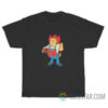 Herbie Husker Nebraska Cornhusker Pixel Art T-Shirt