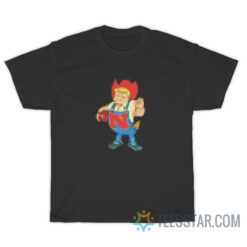 Herbie Husker Nebraska Cornhusker Pixel Art T-Shirt