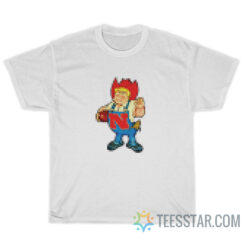 Herbie Husker Nebraska Cornhusker Pixel Art T-Shirt