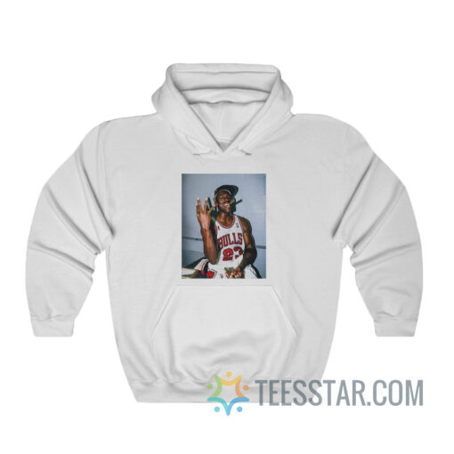 Michael Jordan Champion Cigar Hoodie